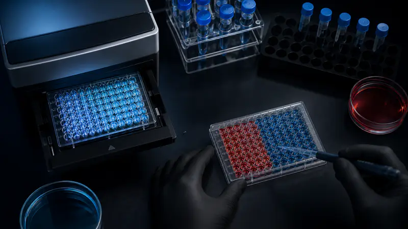 Editorial laboratory scene for KPV: tripeptide α-MSH fragment for inflammation research