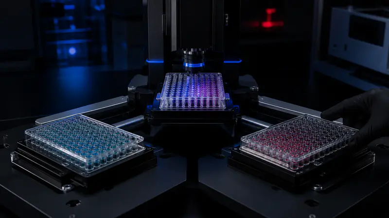 Editorial laboratory scene for Retatrutide and the rise of triagonist research peptides